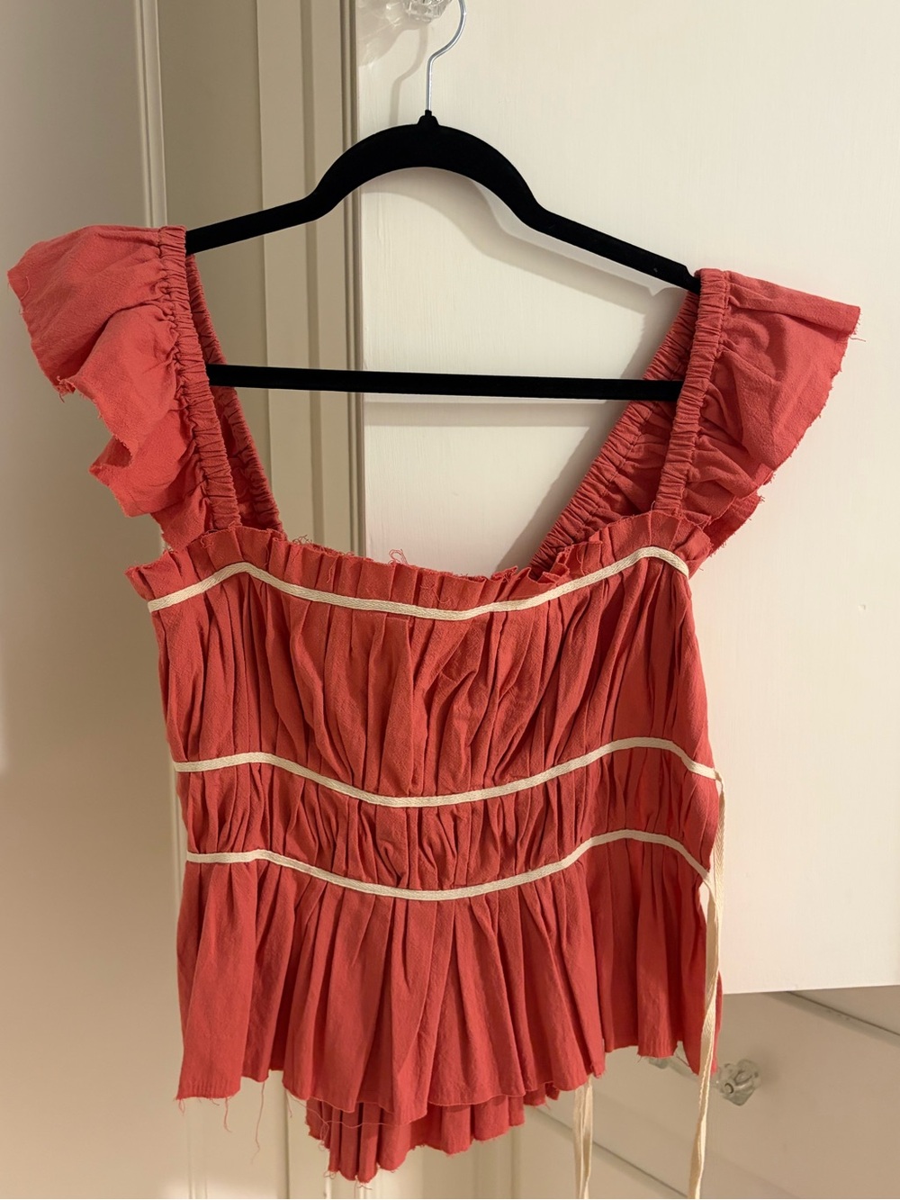 Free People Coral Ruffle-Trim Square Neck Camisole